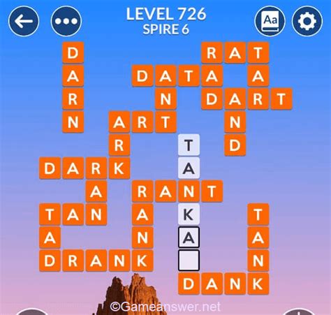 Wordscapes 726. Wordscapes level 726 Answers : 1. Placement of the answers : 2. Words that are accepted in this level ( Bonus Words ): … 