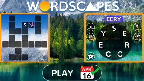 Wordscapes Daily Puzzle. You can find all answers day by d