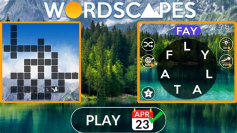 Apr 15, 2023 · Here are the answers to the 4/16/23 Wordscapes daily 