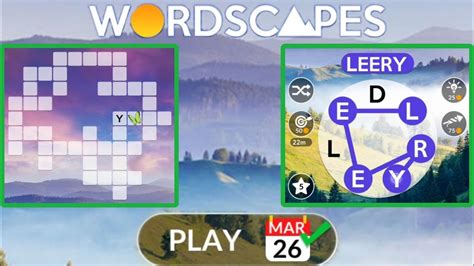 Wordscapes daily puzzle march 26 2023. We have all the Wordscapes answers for the March 26, 2022 daily puzzle. We update our site every day to make sure you find solutions for all the daily … 