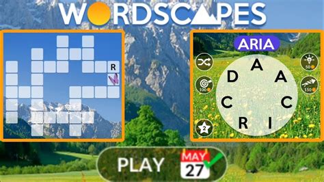 Here are the answers to the 5/27/23 Wordscapes daily puzzle: AID AIR ARC CAR RID CAD RAD CIRCA ACRID CARDIAC ACARID ARIA CARD CICADA RAID Those are all of the answers to solve today's Wordscapes Daily Puzzle! We hope that our lists of answers has helped you finish up the puzzle you were working on in a timely, not-so-frustrating manner!. 
