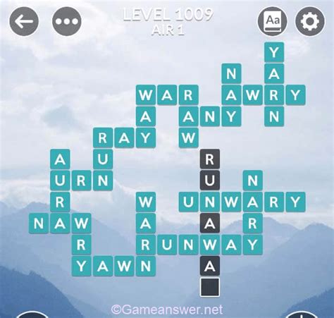 The Answers for Wordscapes Level 10609 from the 