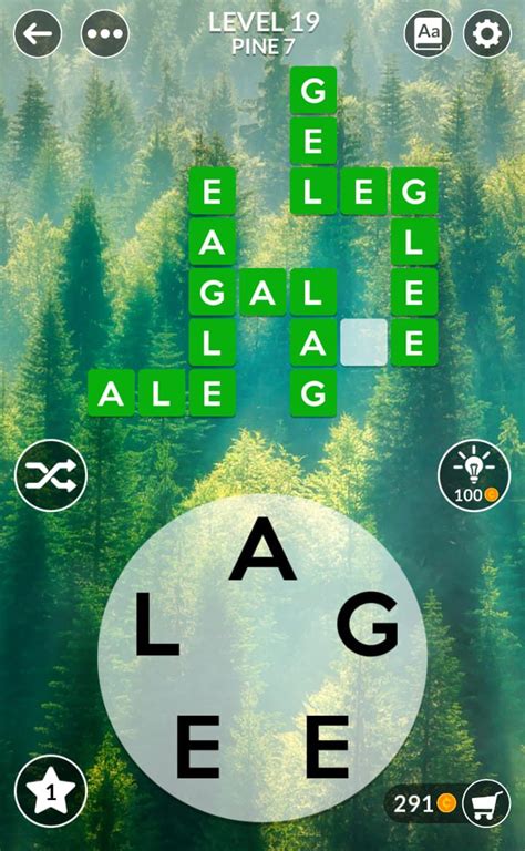 Wordscapes level 19 pine 7. Wordscapes level 3355 is in the Pine group, View pack of levels. The letters you can use on this level are 'KEWSDE'. These letters can be used to make 9 answers and 15 bonus words. This makes Wordscapes level 3355 an easy challenge in the later levels for most users! All Wordscapes answers for Level 3355 Pine including desk, seek, weed, and … 
