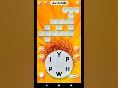 Wordscapes level 2986 in the Birch Pack category and 
