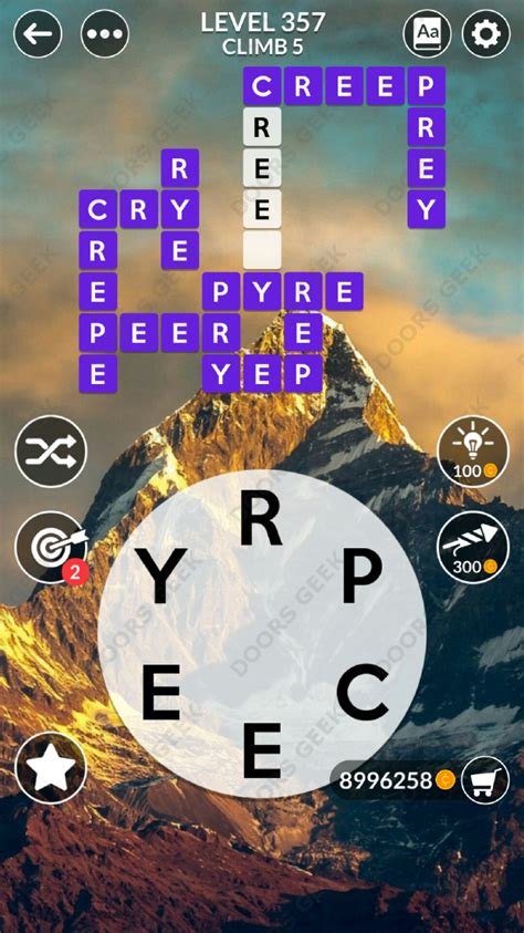 Wordscapes level 357. 9 Answers for Level 37. Wordscapes level 37 is in the Flow group, Forest pack of levels. The letters you can use on this level are 'RGADN'. These letters can be used to make 9 answers and 5 bonus words. This makes Wordscapes level 37 an easy challenge in the early levels for most users! All Wordscapes answers for Level 37 Flow including and ... 