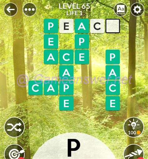  Wordscapes level 658 is in the Thick group, Jungle pack of 