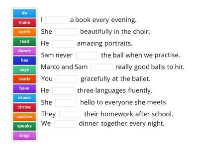 Wordwall speaking a2 past simple.  Practise now! Play Simple Present a...