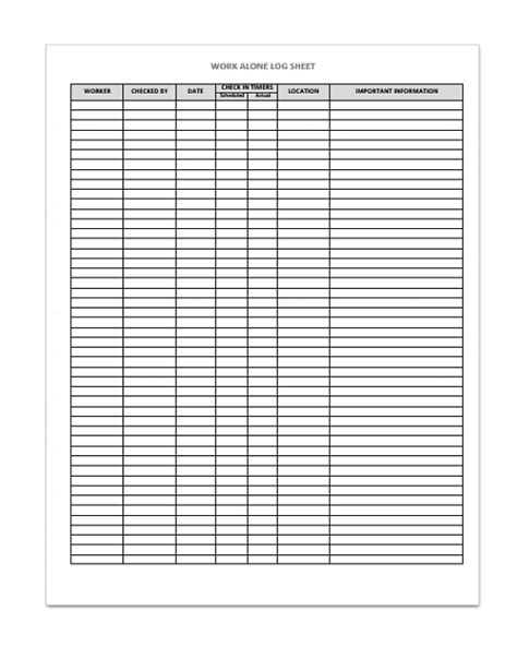 Work Alone Log Safety2Go