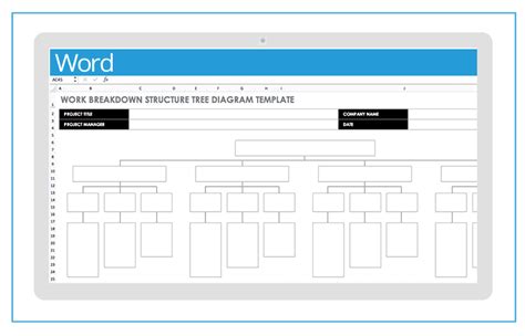 Work Breakdown Structure Excel and Word WBS Template Free Downloads