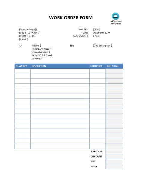 Work Order Templates Excel, Time To Make Your Maintenance Process 10x