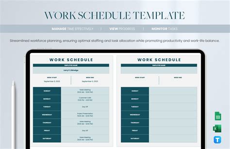 Work Schedule 14+ Free PDF, Word, Excel Documents Download