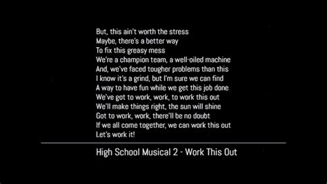 Work This Out Lyrics