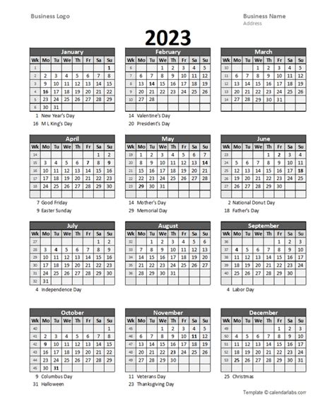 Work Week Calendar 2023 Excel 2023 Printable Calendar