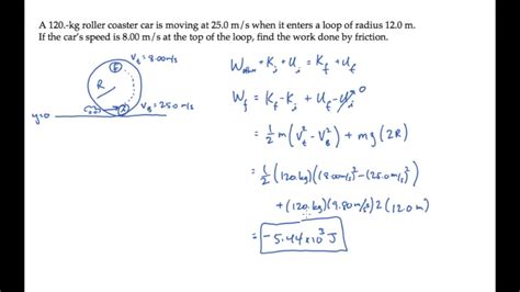 Work and Energy with Friction Examples YouTube
