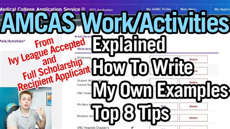 Work and activities amcas. For reference, here are two older threads that contain lots of valuable information about this section: Great tips for entering your "Work/Activities" for AMCAS: The thread from 2005-2010 with over 3500 posts *~*~*~*Tips for Entering your "Work and Activities" in AMCAS*~*~*~*: Last year's thread with over 1800 posts (Even though … 