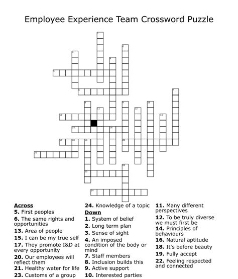 The Crossword Solver found 30 answers to "Body of employees", 9 letters crossword clue. The Crossword Solver finds answers to classic crosswords and cryptic crossword puzzles. Enter the length or pattern for better results. Click the answer to find similar crossword clues .. 