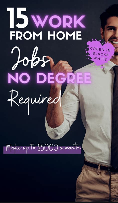 Work from home jobs no degree. Things To Know About Work from home jobs no degree. 