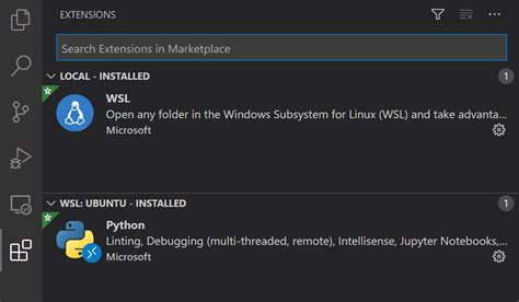 Work in Windows Subsystem for Linux with Visual Studio Code