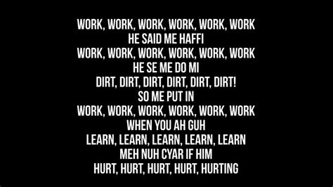 Work lyrics. Things To Know About Work lyrics. 