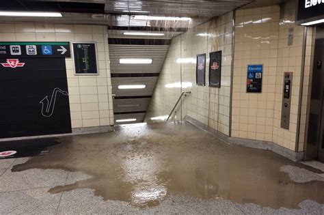 Worker leaves hose on, causes flooding at TTC’s Lawrence station