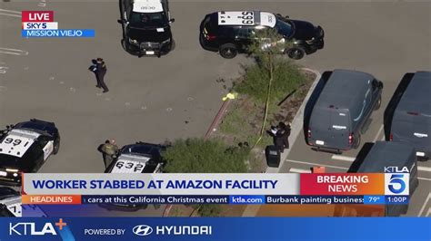 Worker stabbed at Orange County Amazon distribution center 