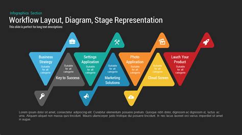 Workflow Layout Diagram Stage PowerPoint Template & Keynote Slide