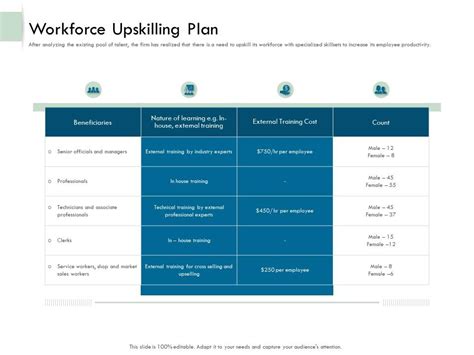 Workforce Upskilling Plan Ppt Powerpoint Presentation File Professional