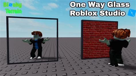 Working One Way Glass Roblox Studio - YouTube