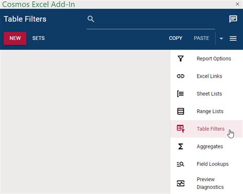 Working with Filters – Cosmos Data Technologies