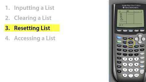 Working with Lists TI 84+ YouTube