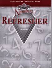 Working with numbers refresher teachers manual. - Manual of spanish optical dispensing phrases and lab terminology 1e.