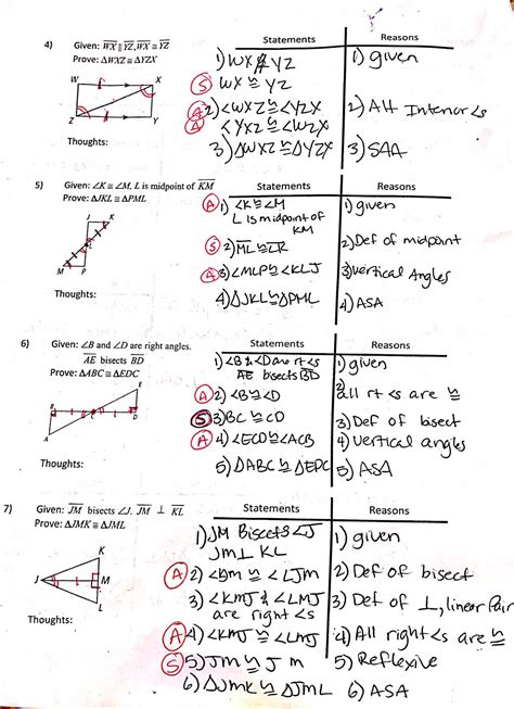 Worksheet Answers For Geometry