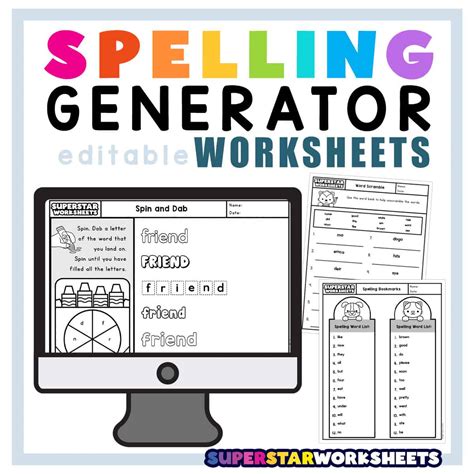 Worksheet Generator Spelling