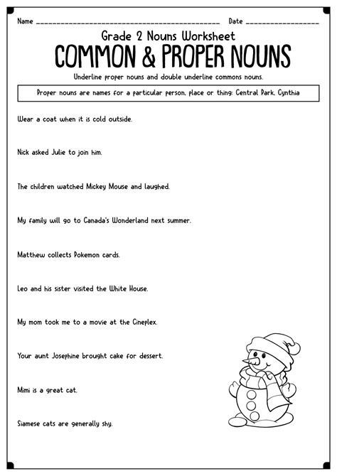 Worksheet Of Common Noun For Class Nouns Worksheet Direct Prefixword