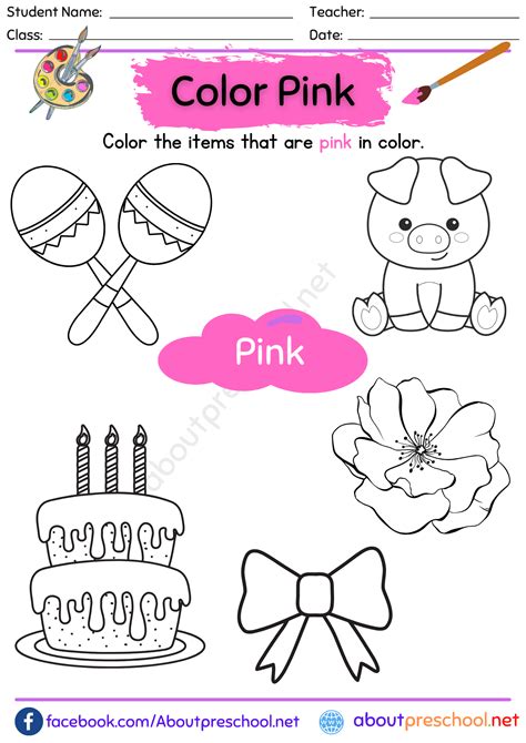 Worksheet On Colours For Nursery Coloring Worksheets