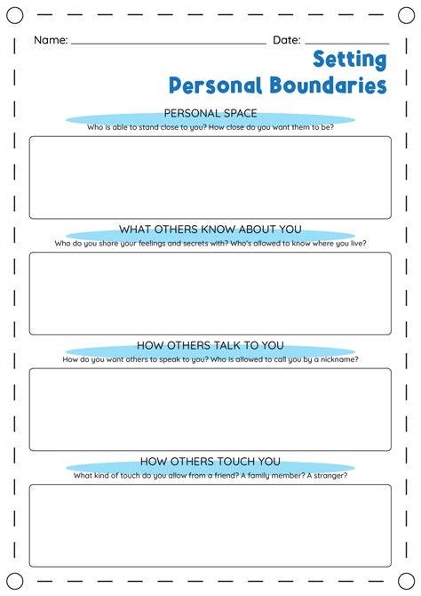 Worksheet boundary setting