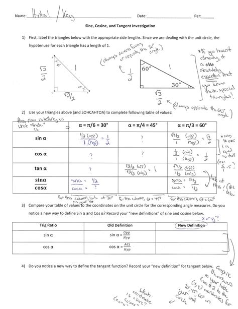 Worksheet trigonometric ratios sohcahtoa ch 10 3 4 answers. - Gufi del mondo una guida fotografica timone guide fotografiche.