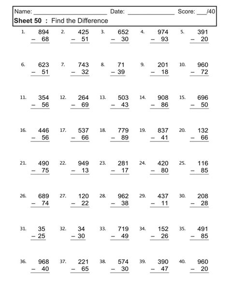 Worksheets Math Aids