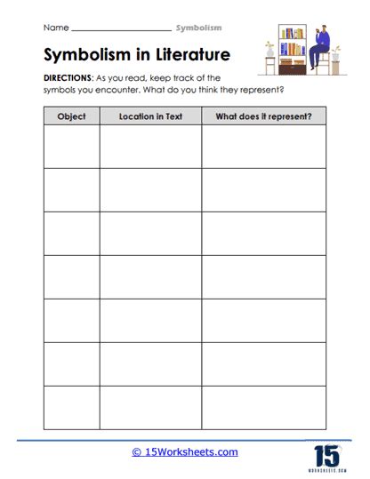 Worksheets Symbolism Literature