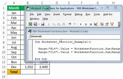 Worksheets Vba Function