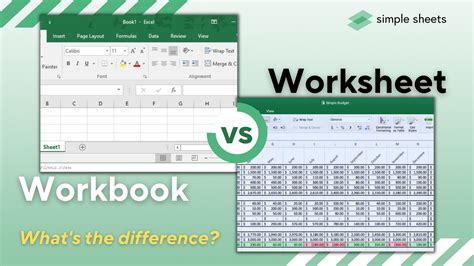 Worksheets and Workbooks in Excel
