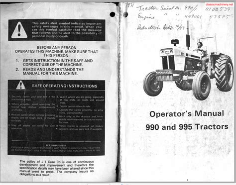 Workshop manual case international 995 tractor. - Merrill s pocket guide to radiography 12e.