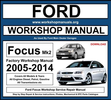 Workshop manual for ford focus 2006. - Manual de reparaciones daihatsu f300 feroza 1992 1998.