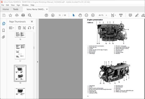Workshop manual for tamd63p volvo engine. - Husqvarna 40 and 45 chainsaw parts manual.