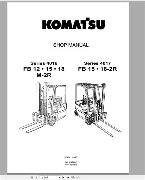 Workshop manual komatsu forklift fd30 gearbox. - Répercussion régionale du gazoduc du nord.