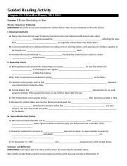 World Activity Reteaching A In Flames Answers