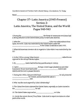 World History Connections To Today Answer Key Chapter 8