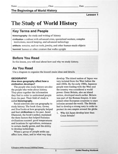 World History D 17 Reading Chapter