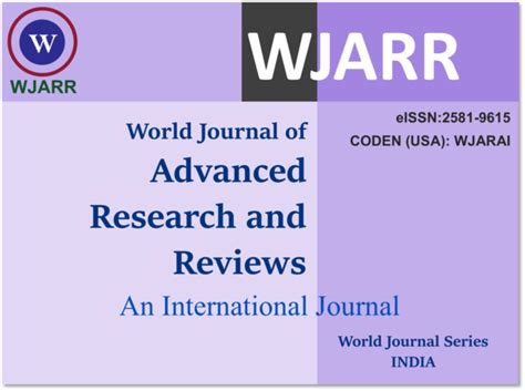 World Journal of Advanced Research and Reviews