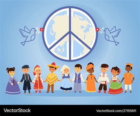 World Peace People Cartoon